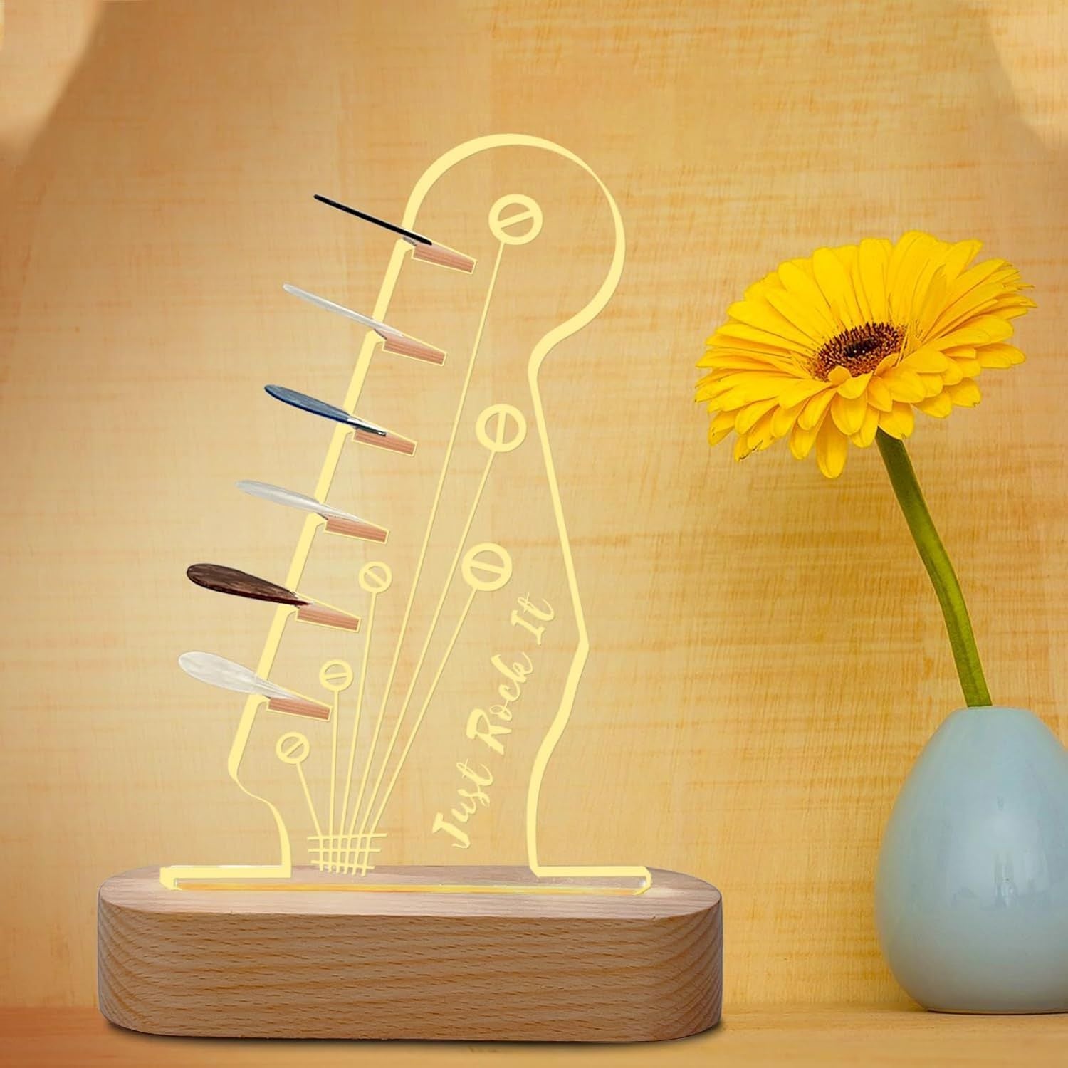 Mroace Light Up Guitar Pick Holder