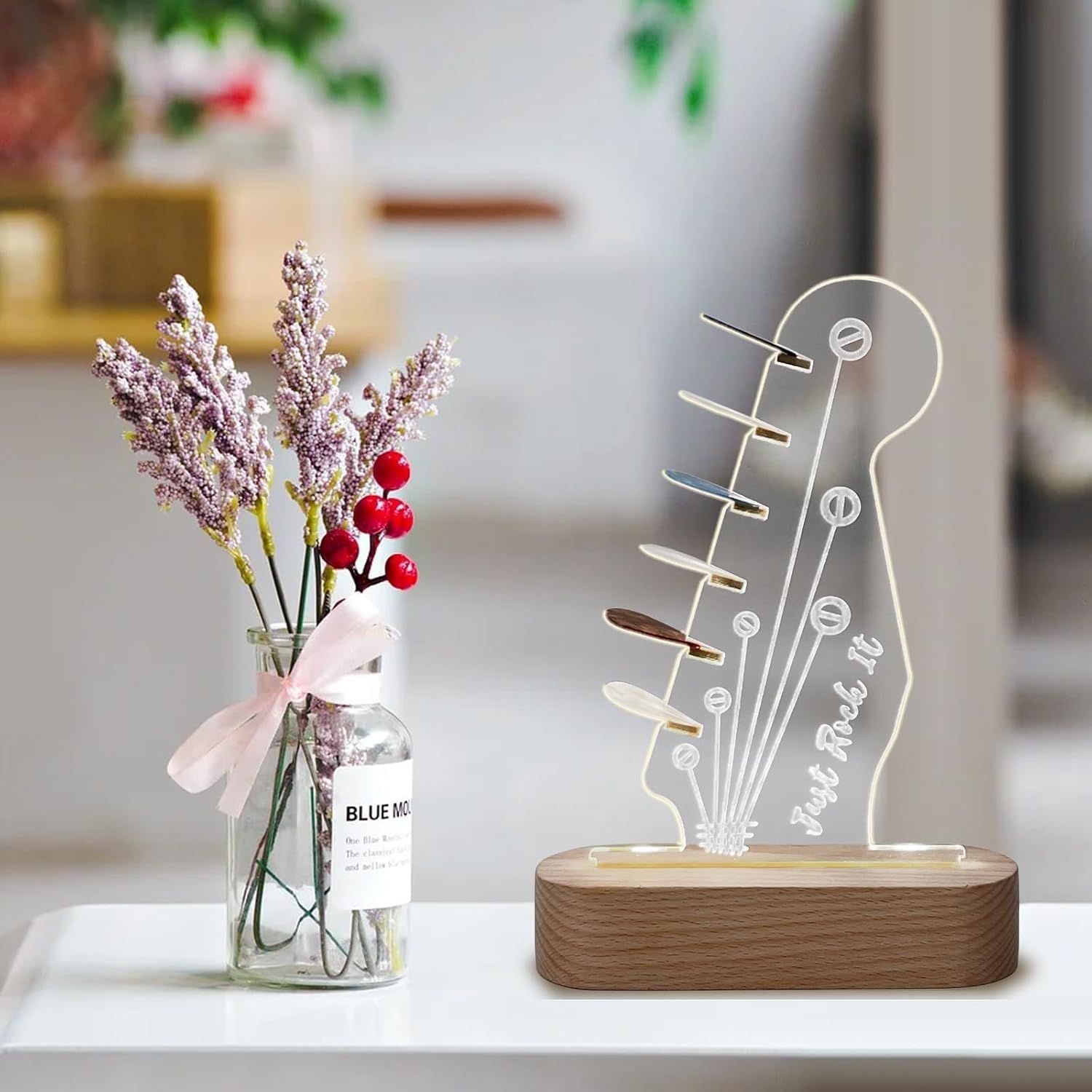 Mroace Light Up Guitar Pick Holder