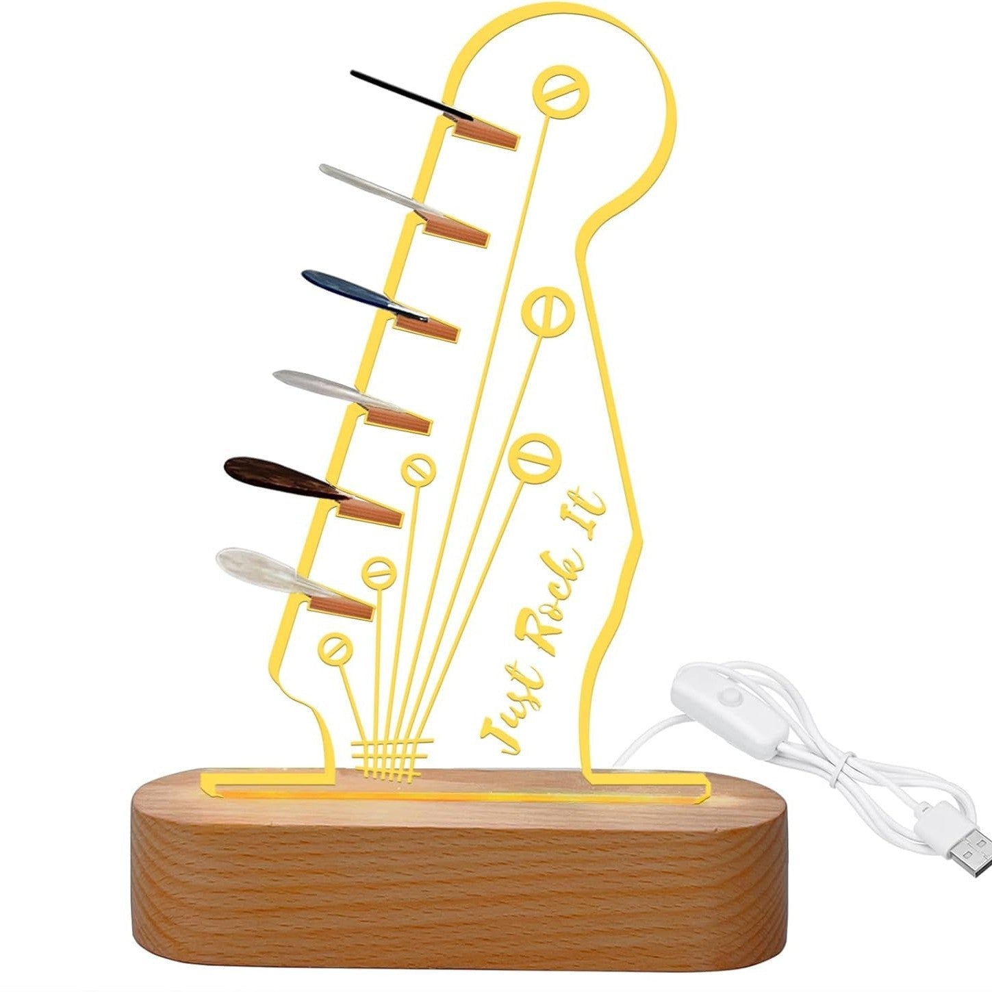 Mroace Light Up Guitar Pick Holder