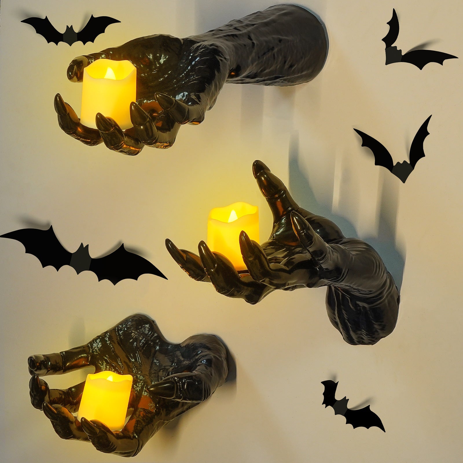 Mroace Lighted Creepy Reaching Hands Halloween Decorations
