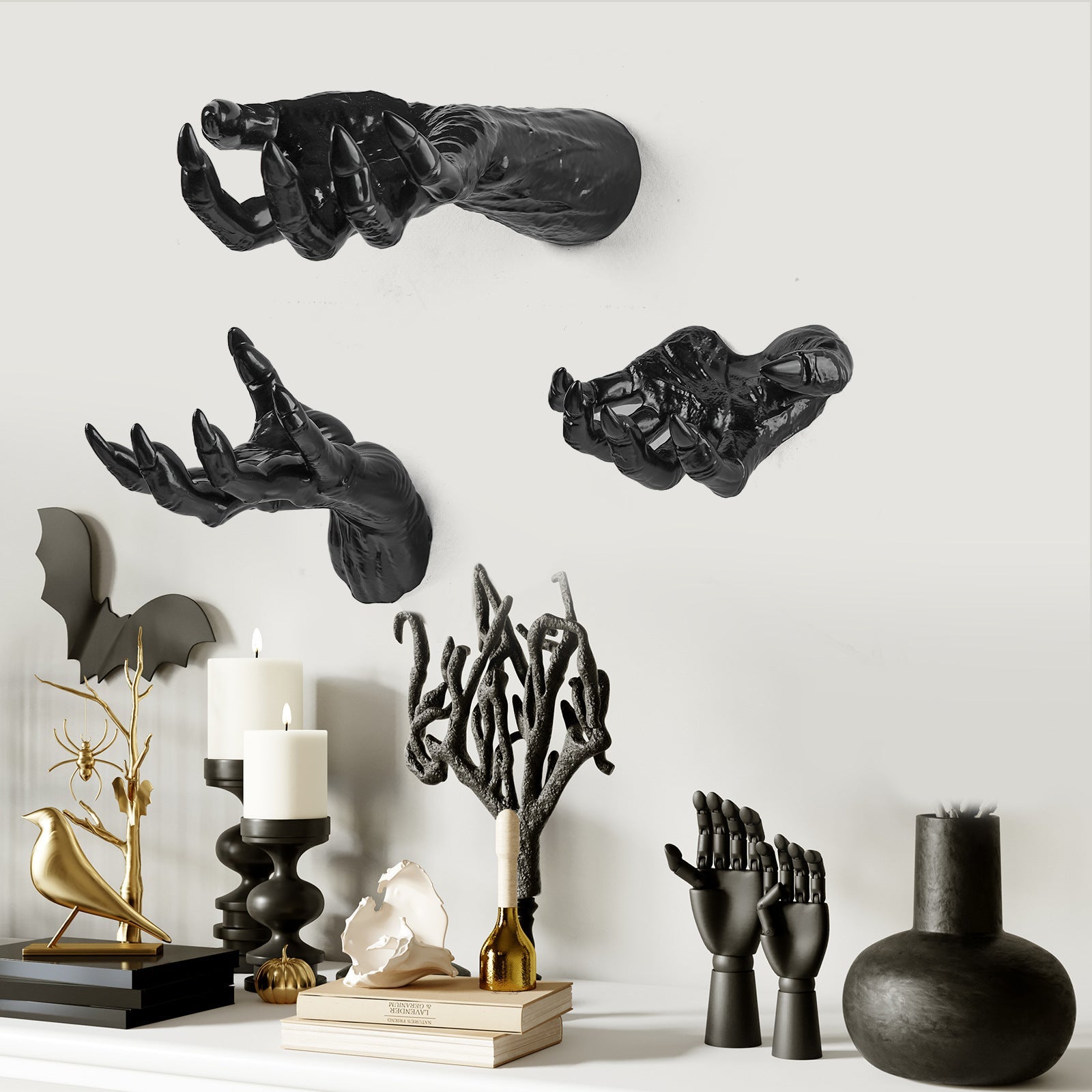 Mroace Lighted Creepy Reaching Hands Halloween Decorations