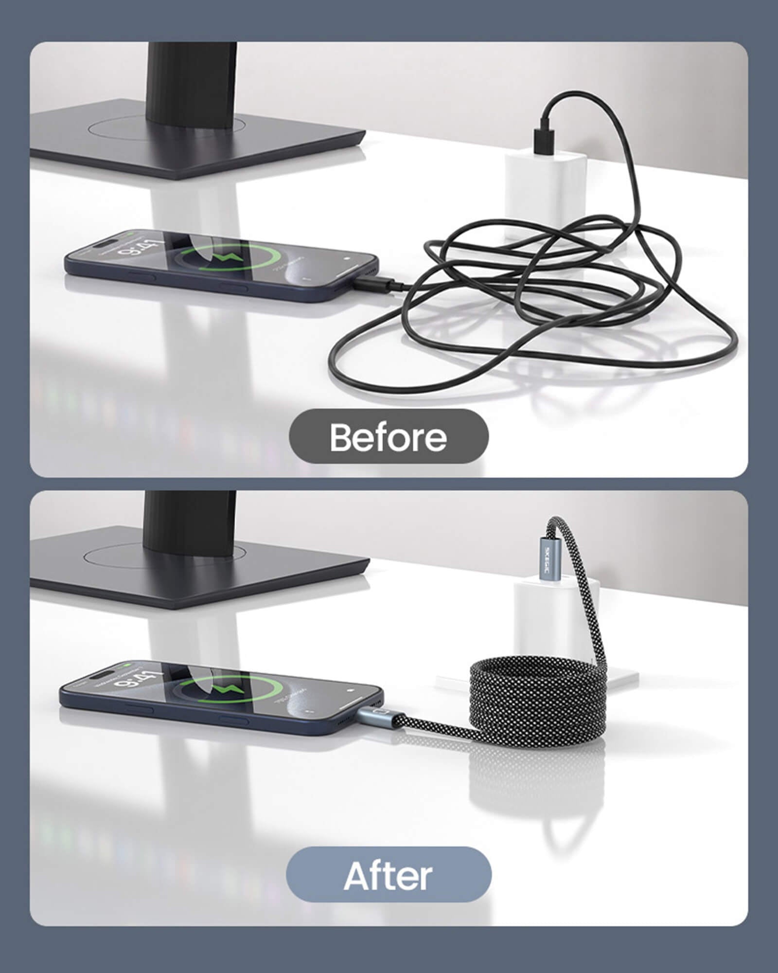 Mroace Magnetic Anti-Tangle Charging Cable