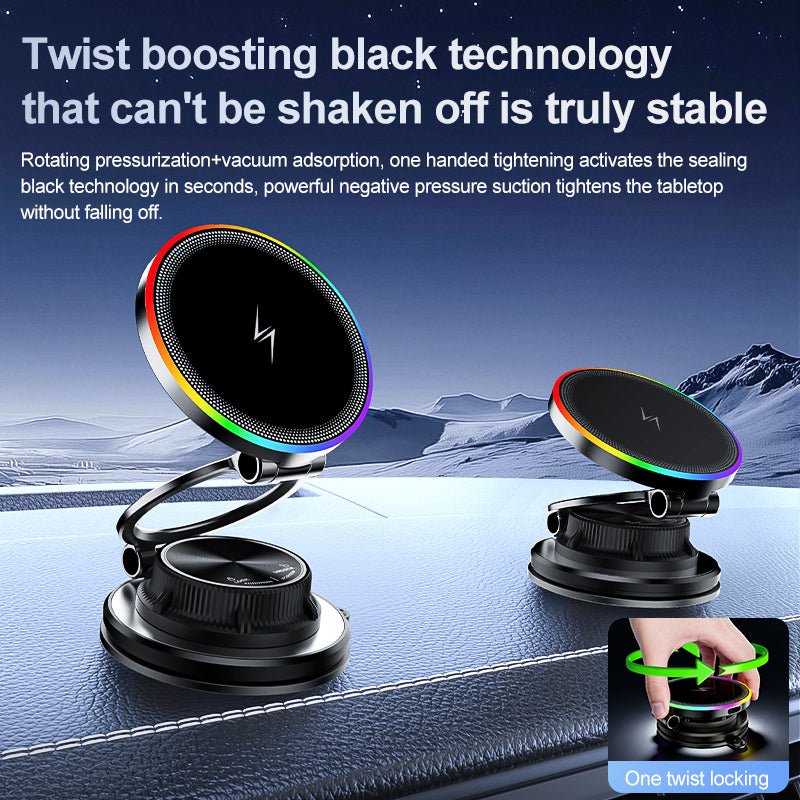 Mroace Magnetic Cooling Wireless Car Charger Mount