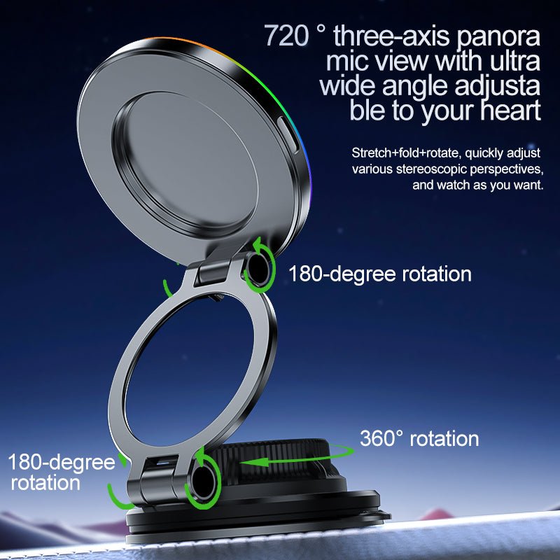 Mroace Magnetic Cooling Wireless Car Charger Mount