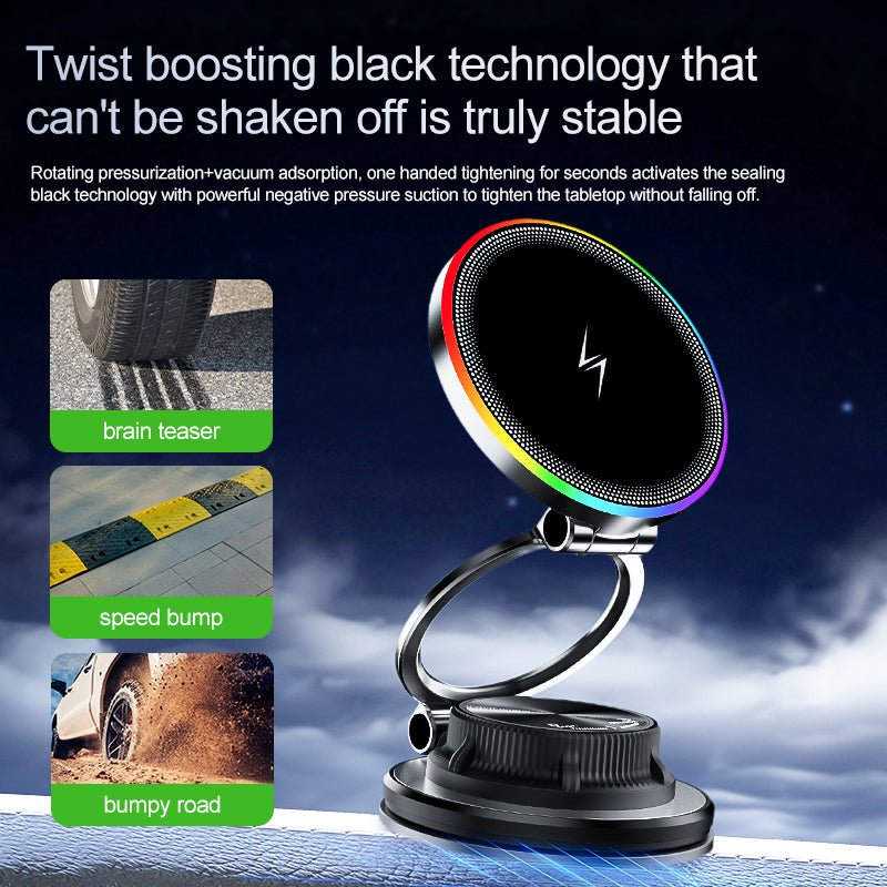 Mroace Magnetic Cooling Wireless Car Charger Mount