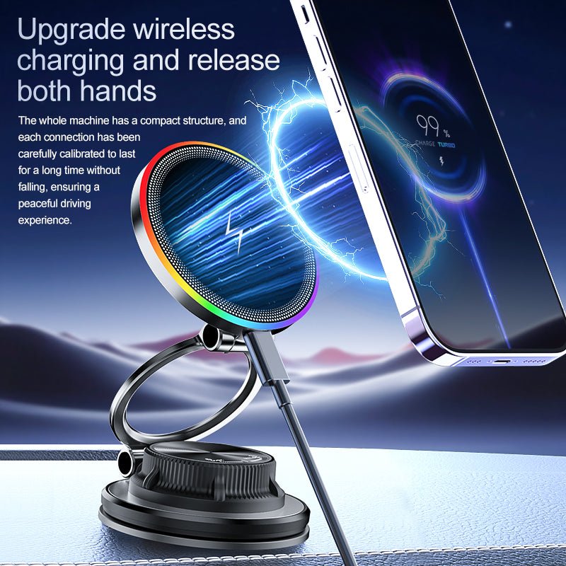 Mroace Magnetic Cooling Wireless Car Charger Mount