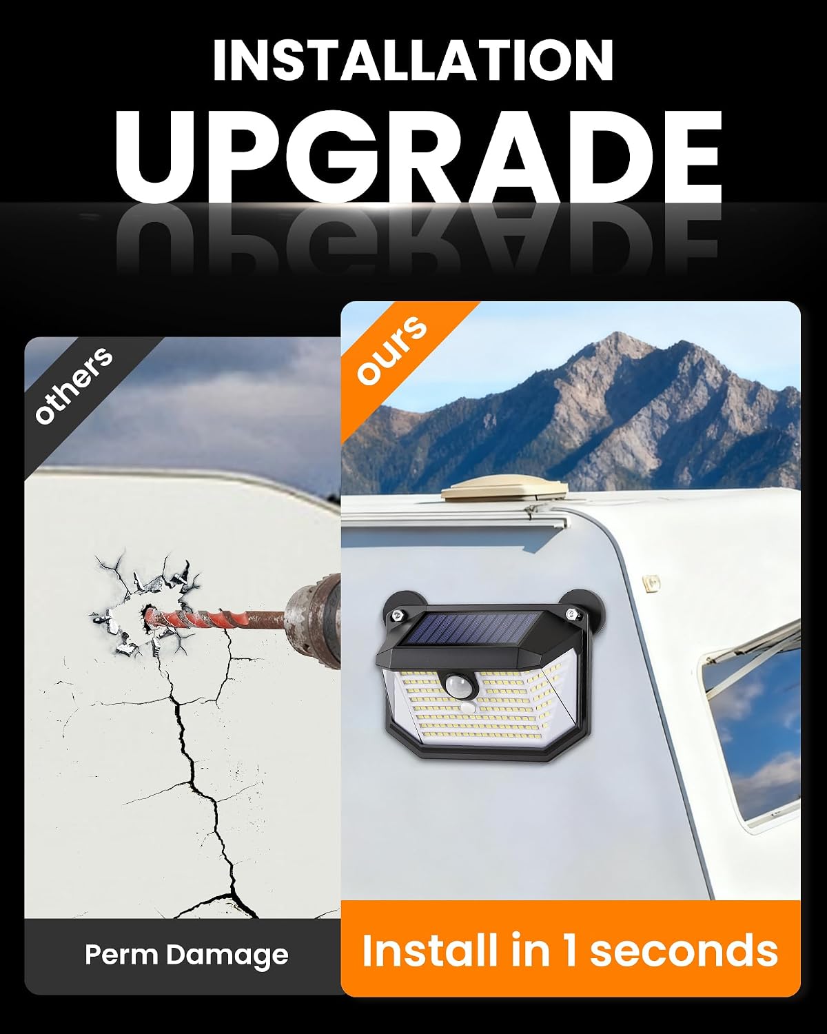 Mroace Magnetic RV Solar Lights