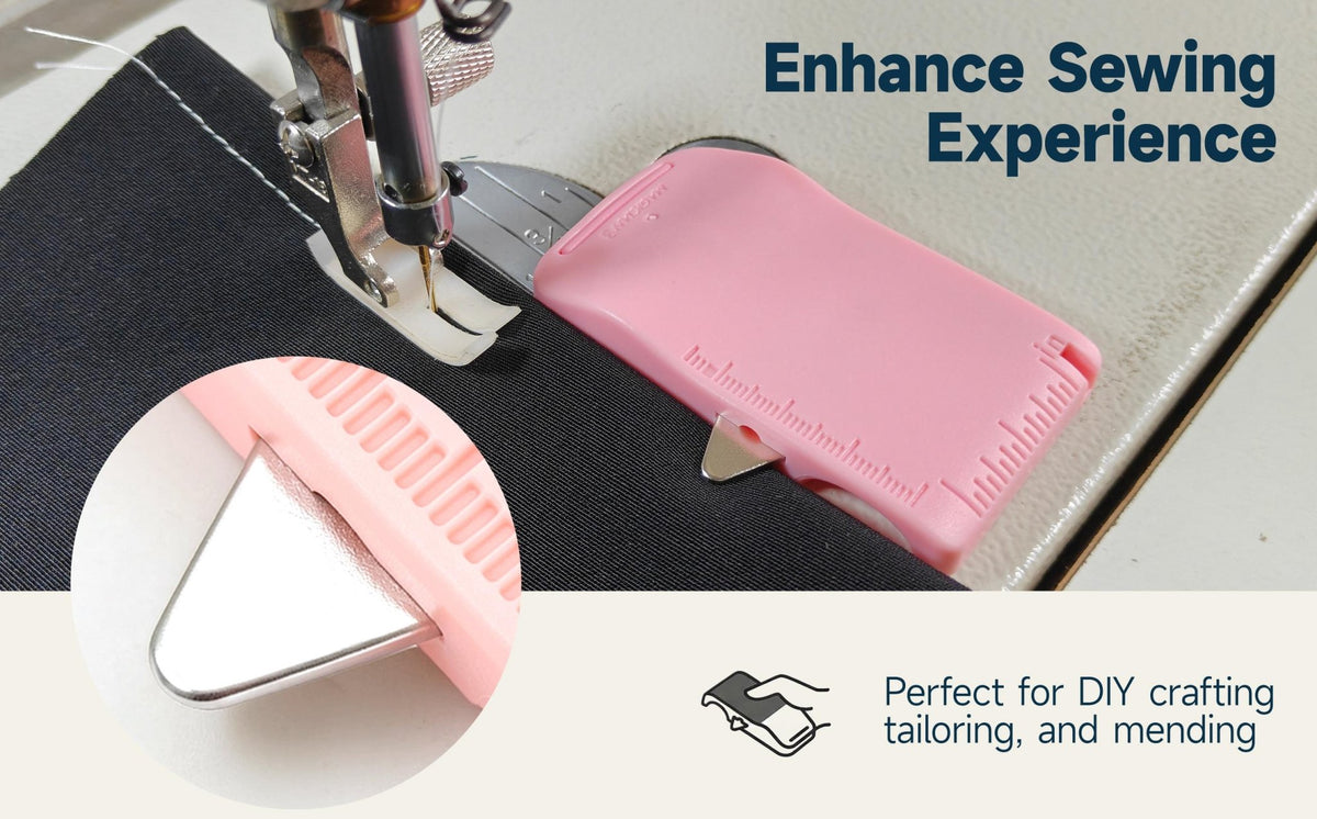 Mroace Magnetic Sewing Machine Seam Guide Tool with Built-In Seam Ripper
