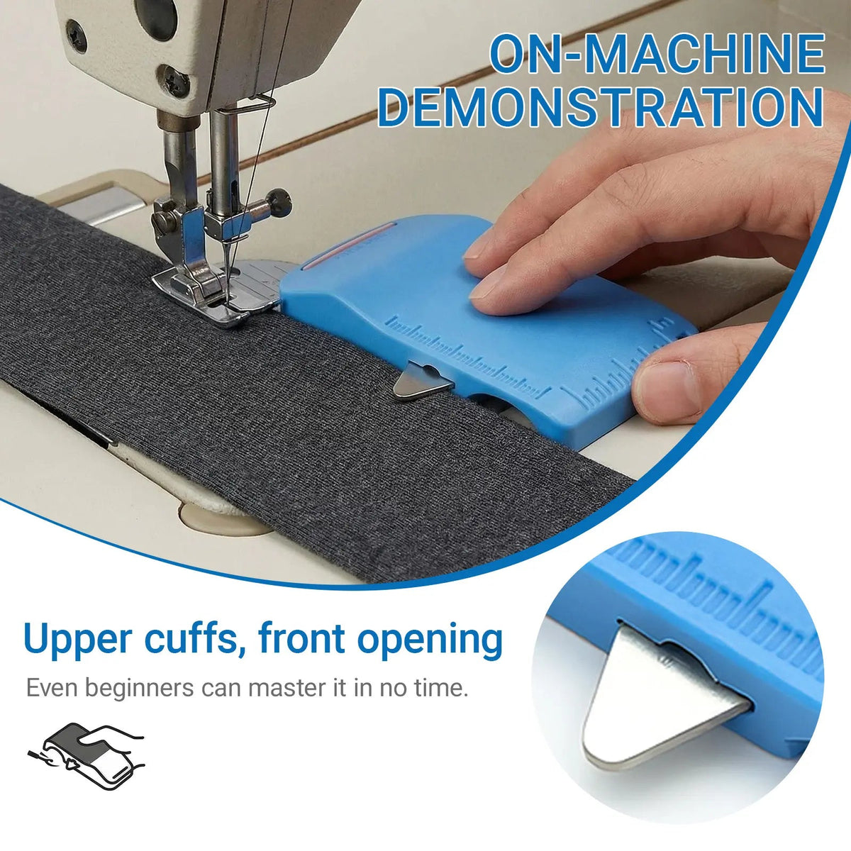 Mroace Magnetic Sewing Machine Seam Guide Tool with Built-In Seam Ripper