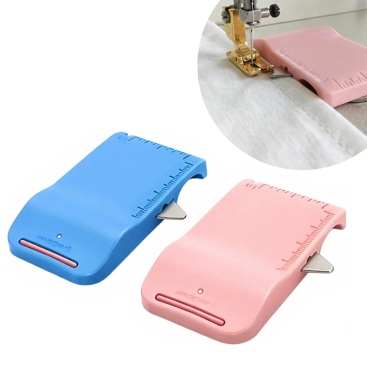 Mroace Magnetic Sewing Machine Seam Guide Tool with Built-In Seam Ripper