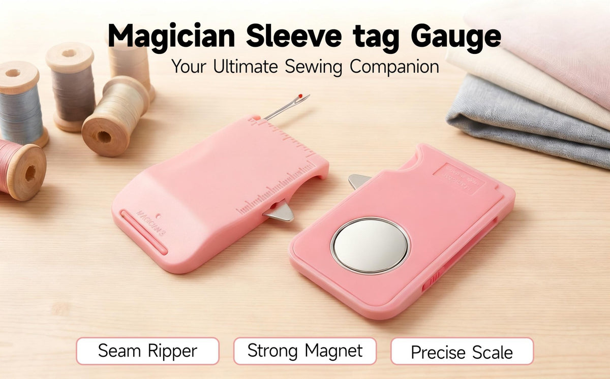 Mroace Magnetic Sewing Machine Seam Guide Tool with Built-In Seam Ripper