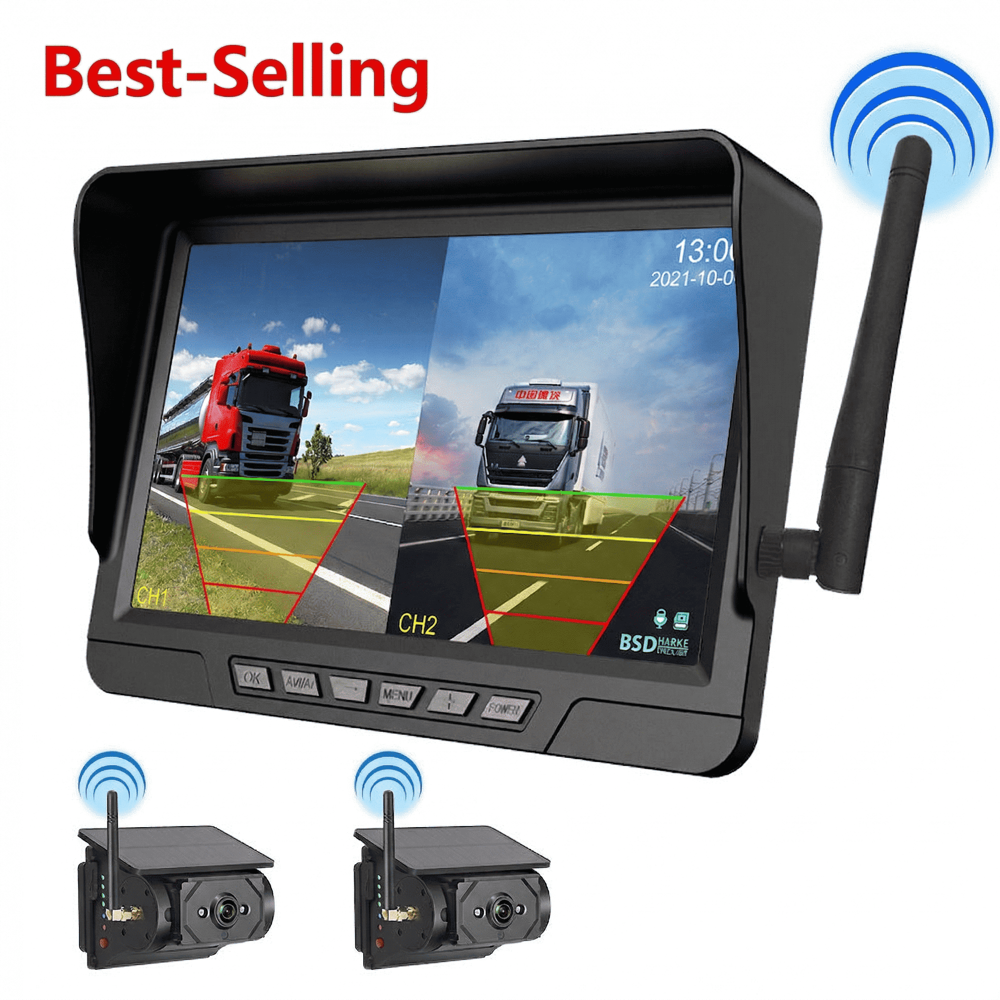 Mroace Magnetic Solar Wireless Backup Camera