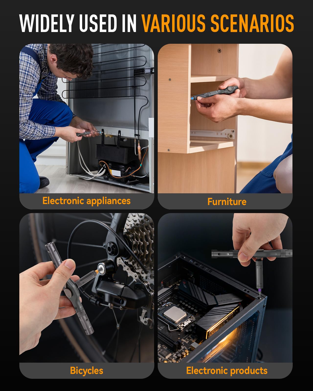 Mroace Magnetic T Handle Ratchet Screwdriver Set