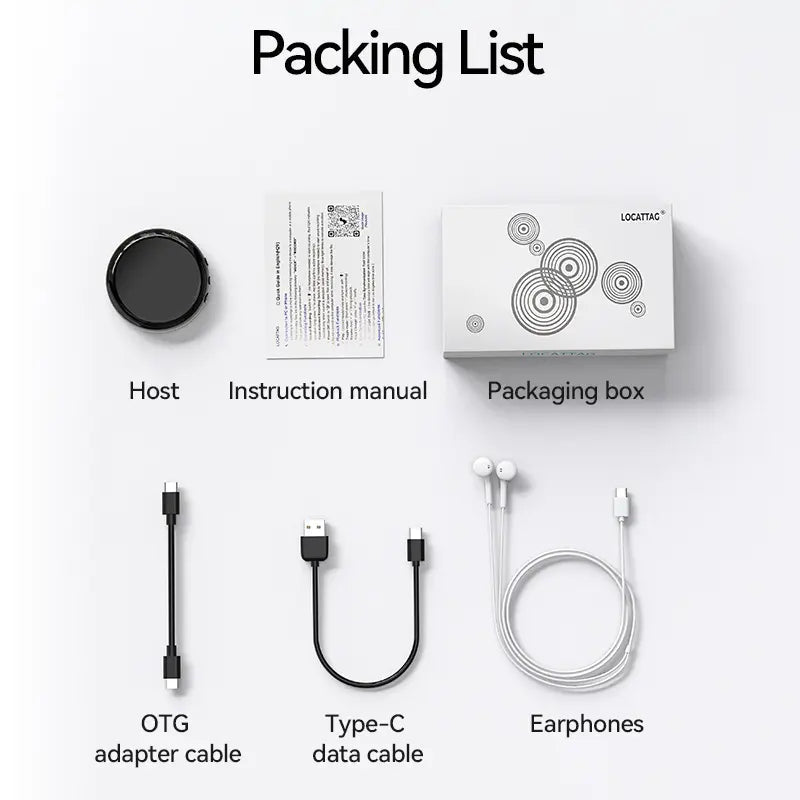 Mroace Magnetic Voice Recorder with HD Noise Reduction and OTG Adapter
