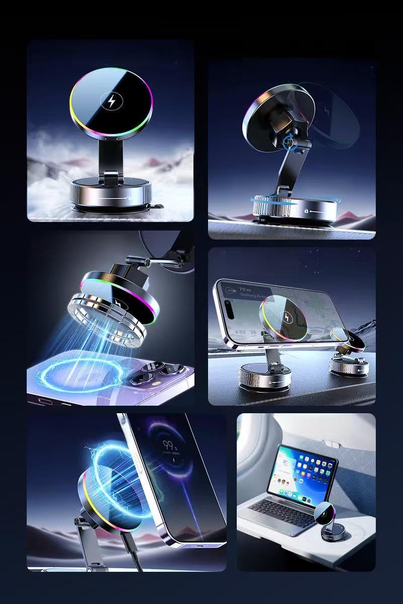 Mroace Magnetic Wireless Charging Car Phone Mount for Chevrolet Corvette Zora 2025 2026