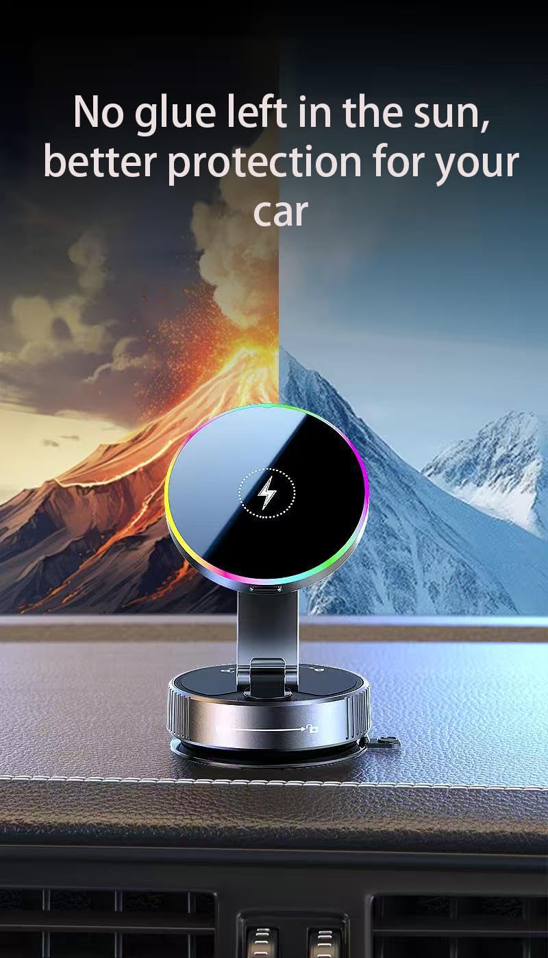 Mroace Magnetic Wireless Charging Car Phone Mount for Chevrolet Corvette Zora 2025 2026