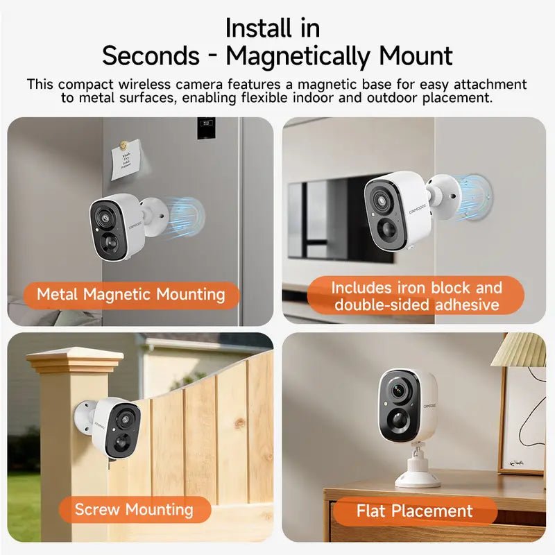 Mroace Magnetic Wireless Security Camera