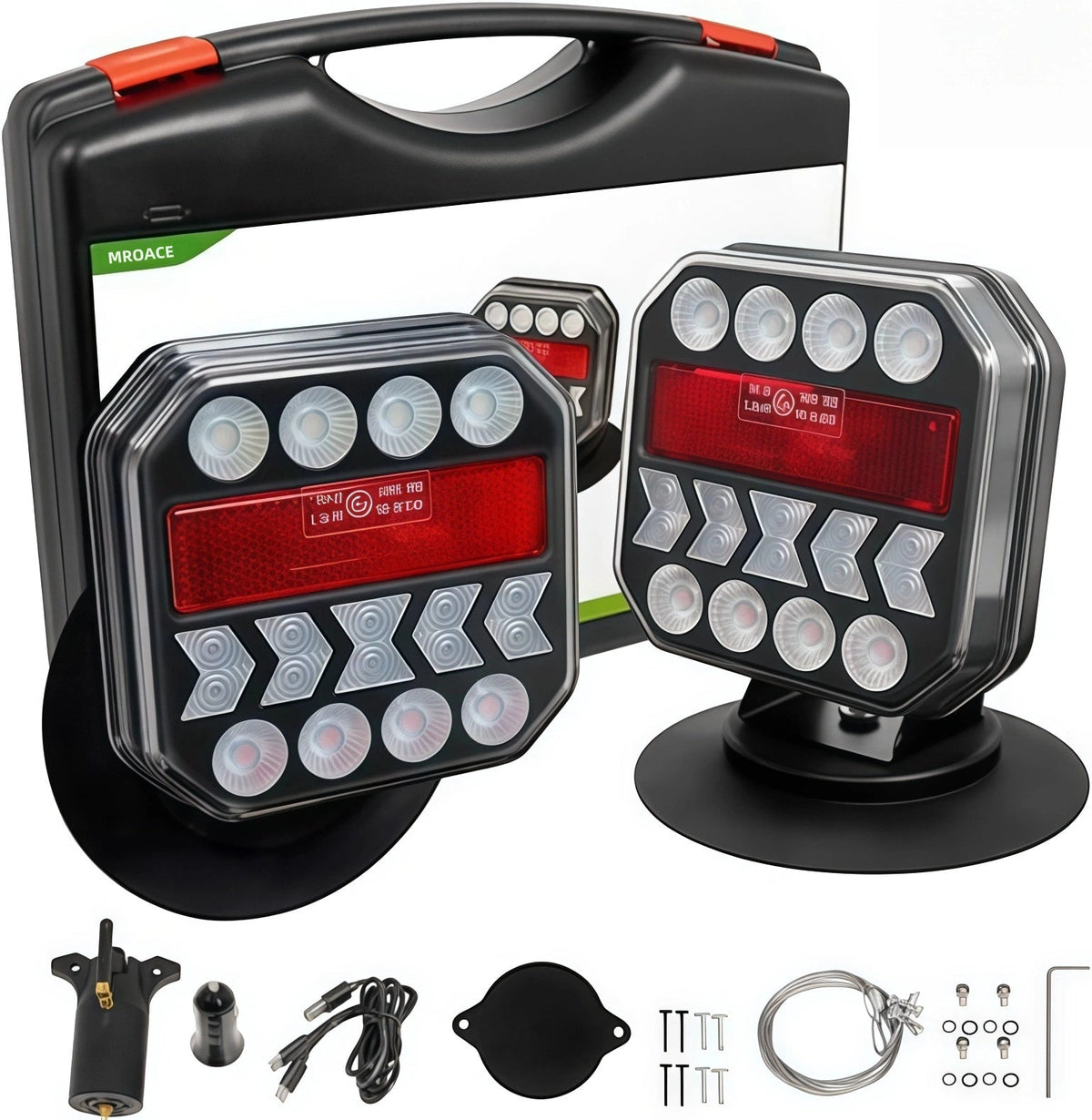 Mroace Magnetic Wireless Trailer Lights Kit