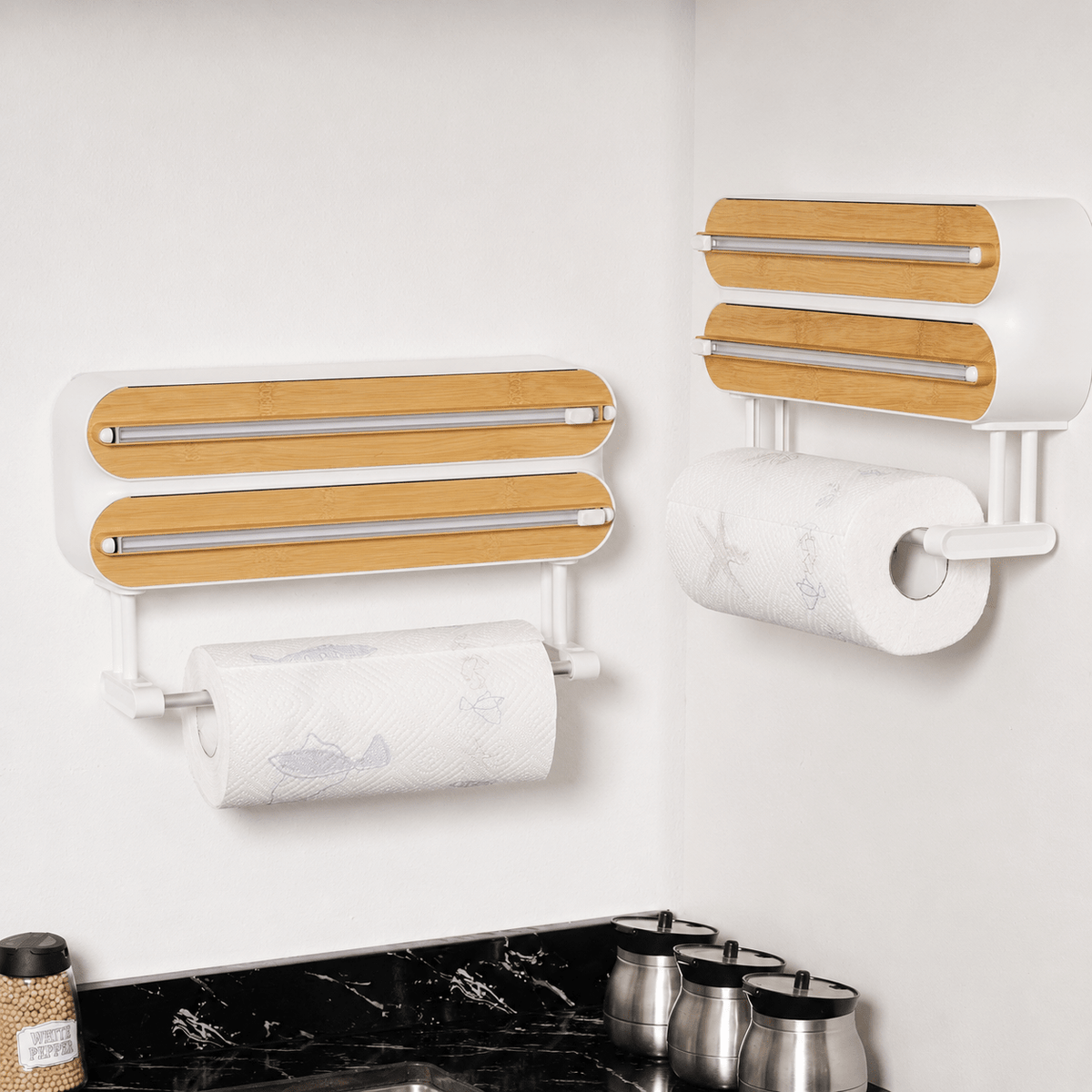 Mroace Magnetic Wrap Dispenser with Cutter