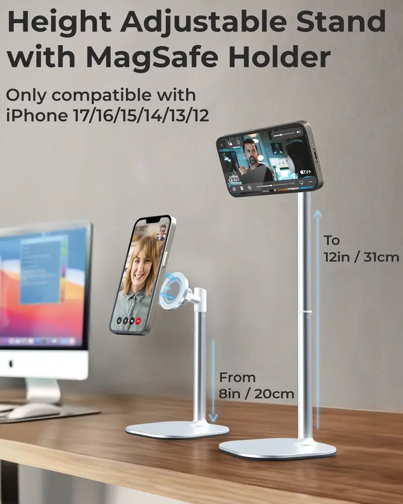 Mroace MagSafe Height Adjustable iPhone Holder for Desk