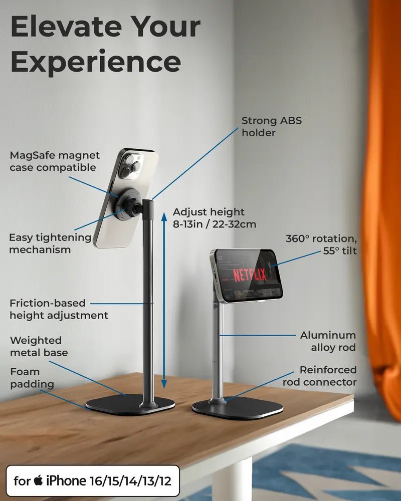 Mroace MagSafe Height Adjustable iPhone Holder for Desk