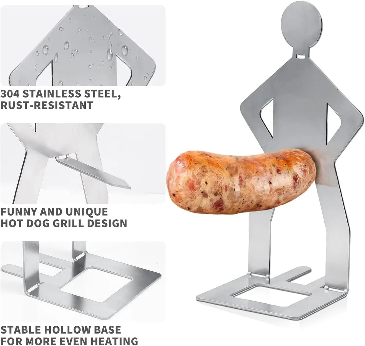 Mroace Man Shaped Hot Dog Holder