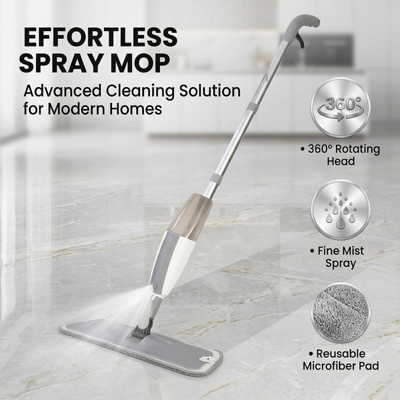 Mroace Microfiber Spray Mop With Washable Pads