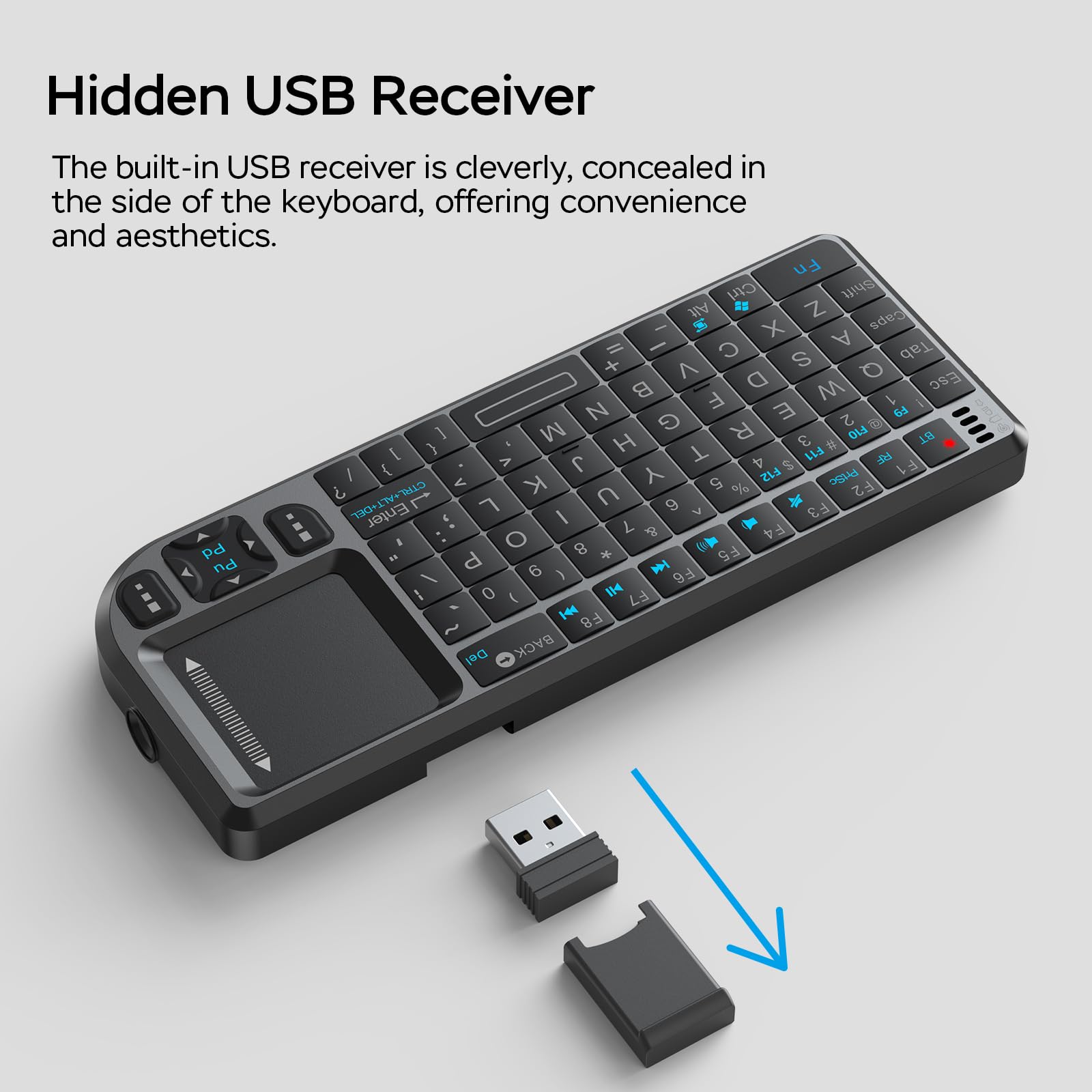 Mroace Mini Bluetooth Keyboard with Touchpad Set