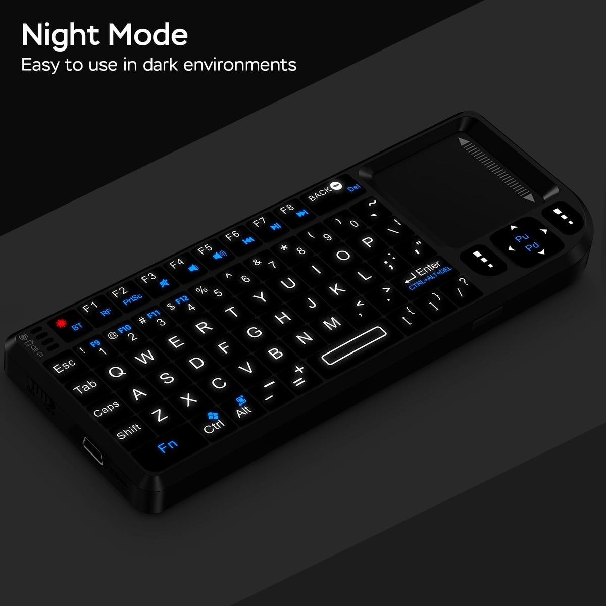 Mroace Mini Bluetooth Keyboard with Touchpad Set