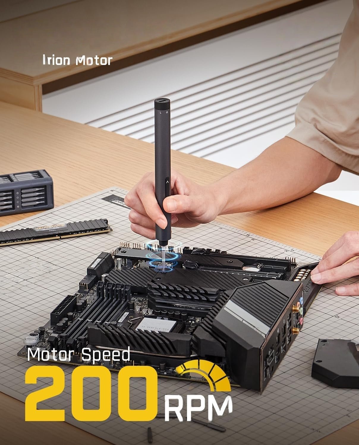 Mroace Mini Electric Precision Screwdriver Set with 50 Magnetic Bits