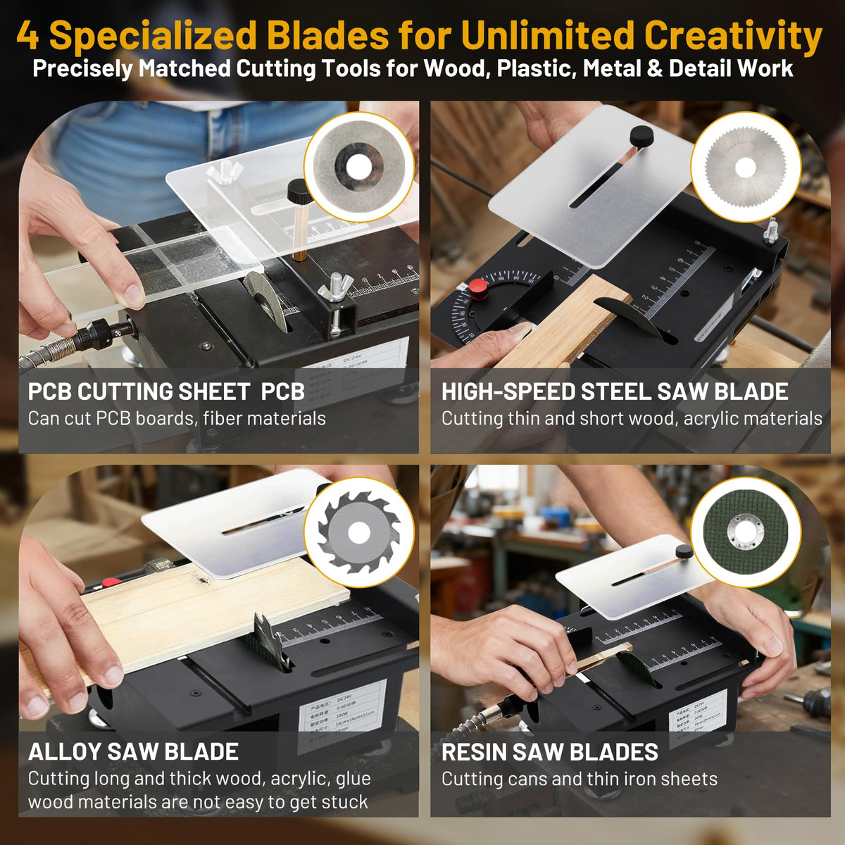 Mroace Mini Multi-Functional Table Saw