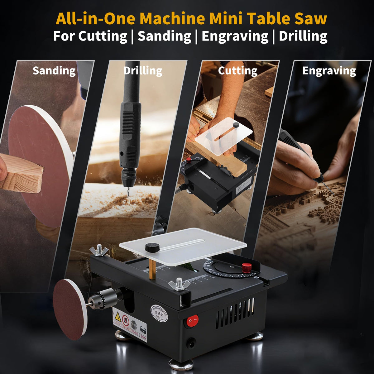Mroace Mini Multi-Functional Table Saw