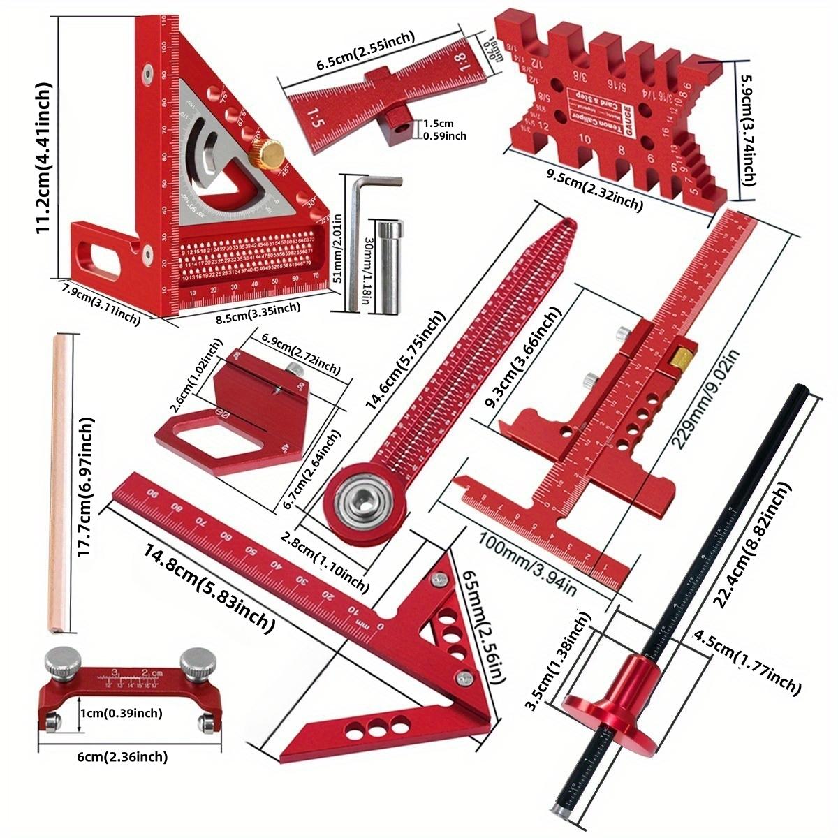 Mroace Multi-Angle Woodworking Measuring Tool Kit