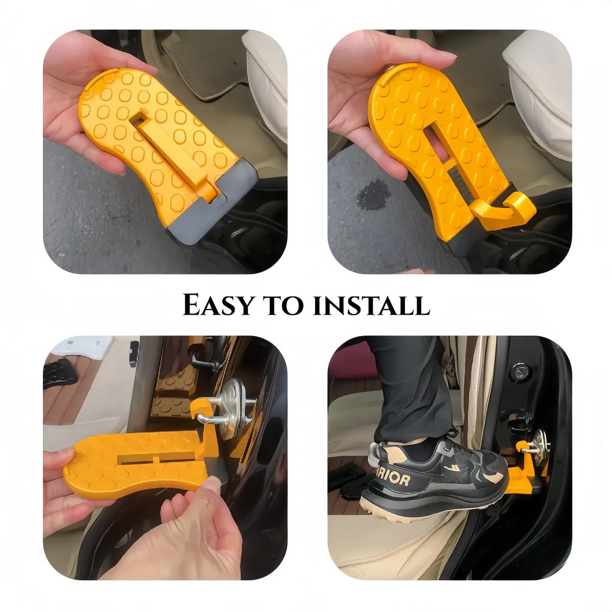 Mroace Multi-Foldable Aluminum Alloy Car Door Step