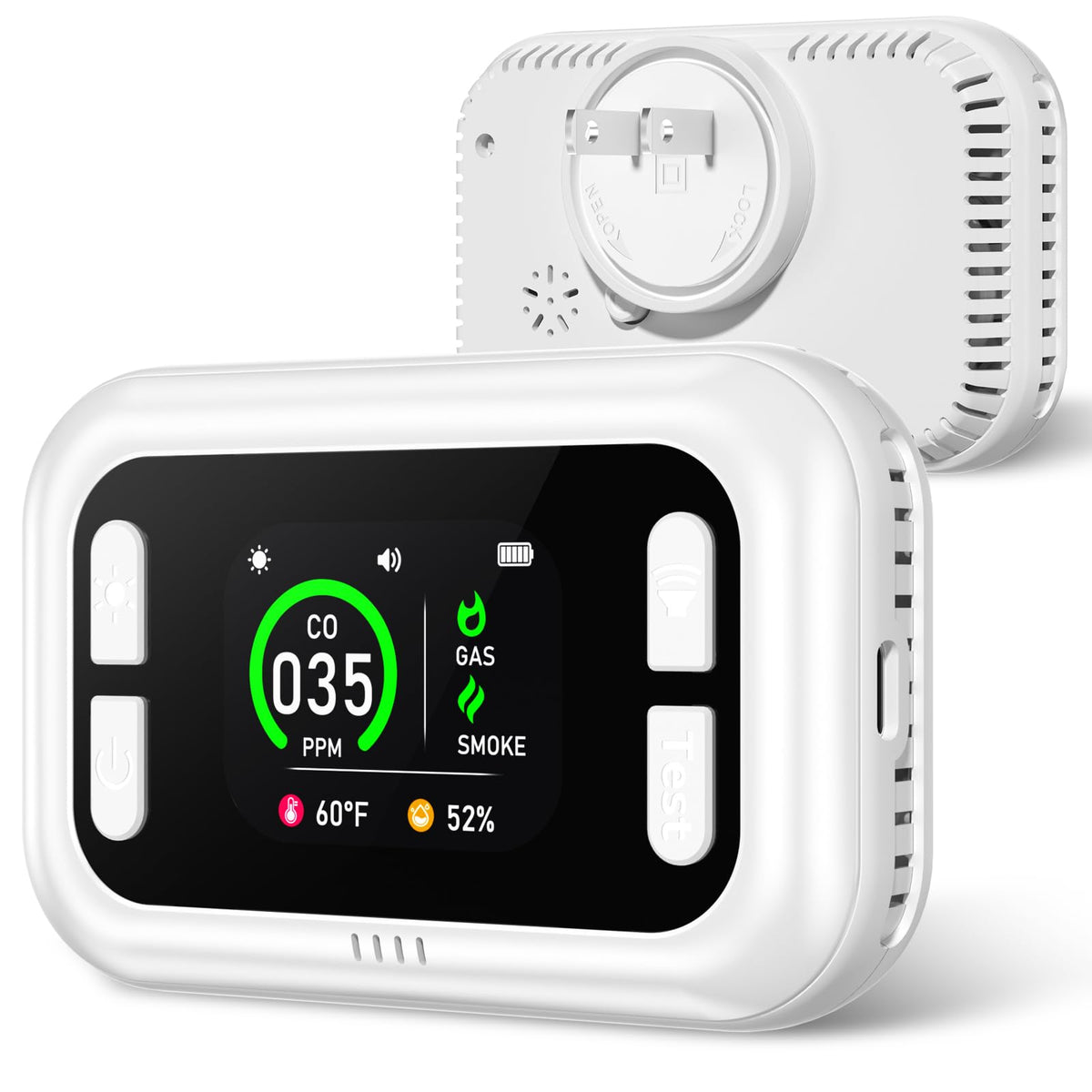 Mroace Multi-Functional Carbon Monoxide Gas Smoke Detector