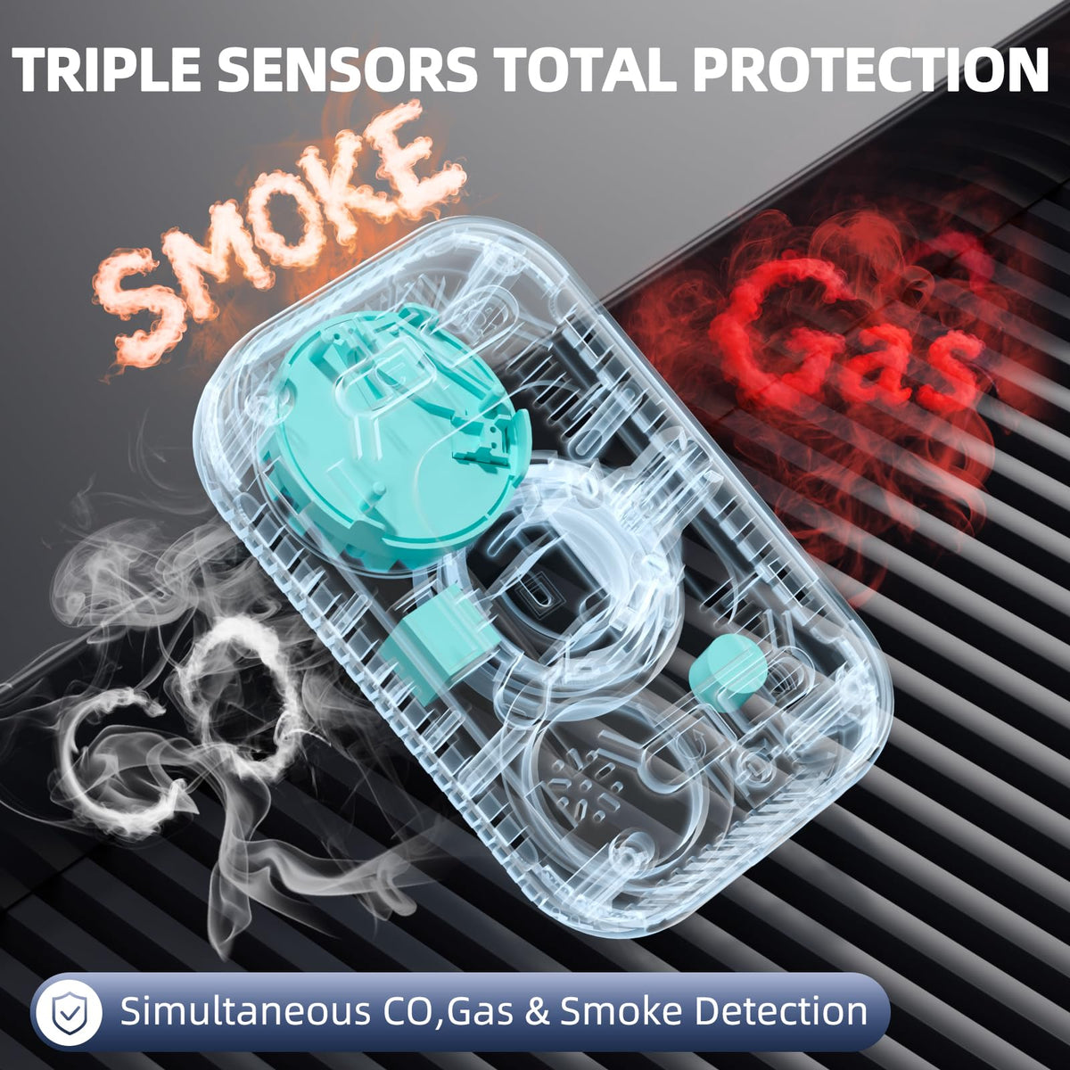 Mroace Multi-Functional Carbon Monoxide Gas Smoke Detector