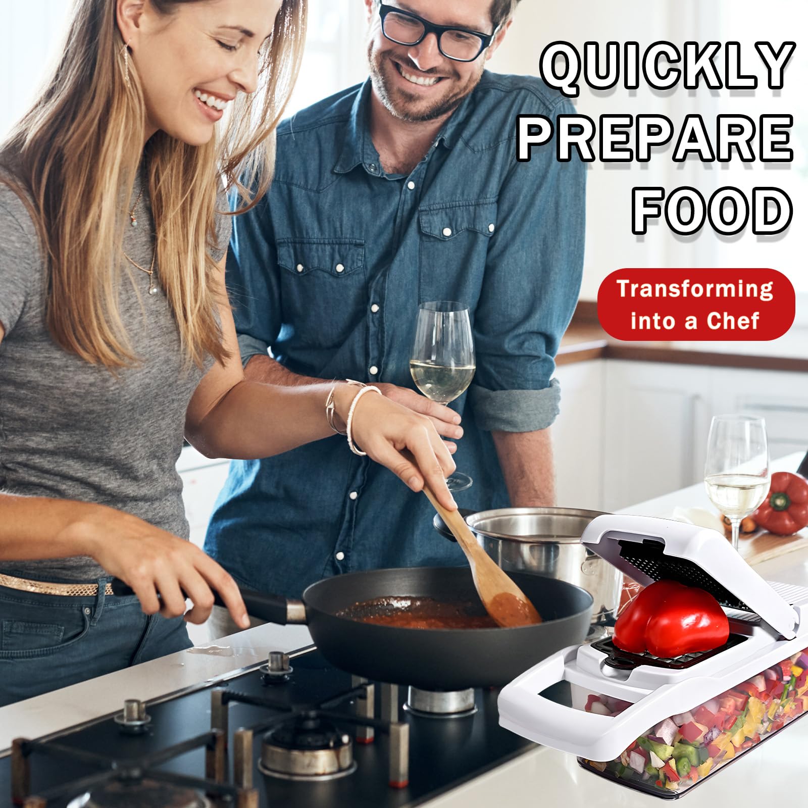 Mroace Multifunction Vegetable Chopper Slicer