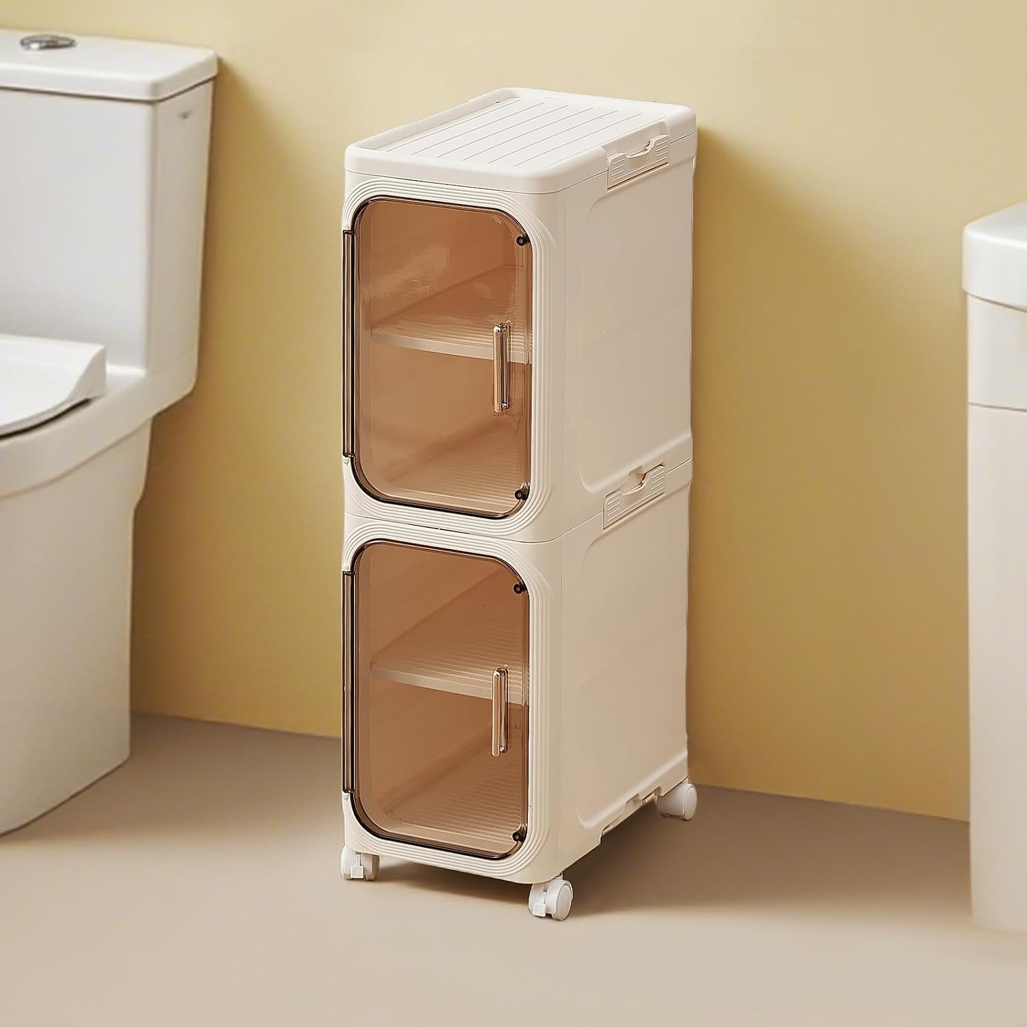 Mroace Multifunctional Foldable Dustproof Gap Storage Cabinet
