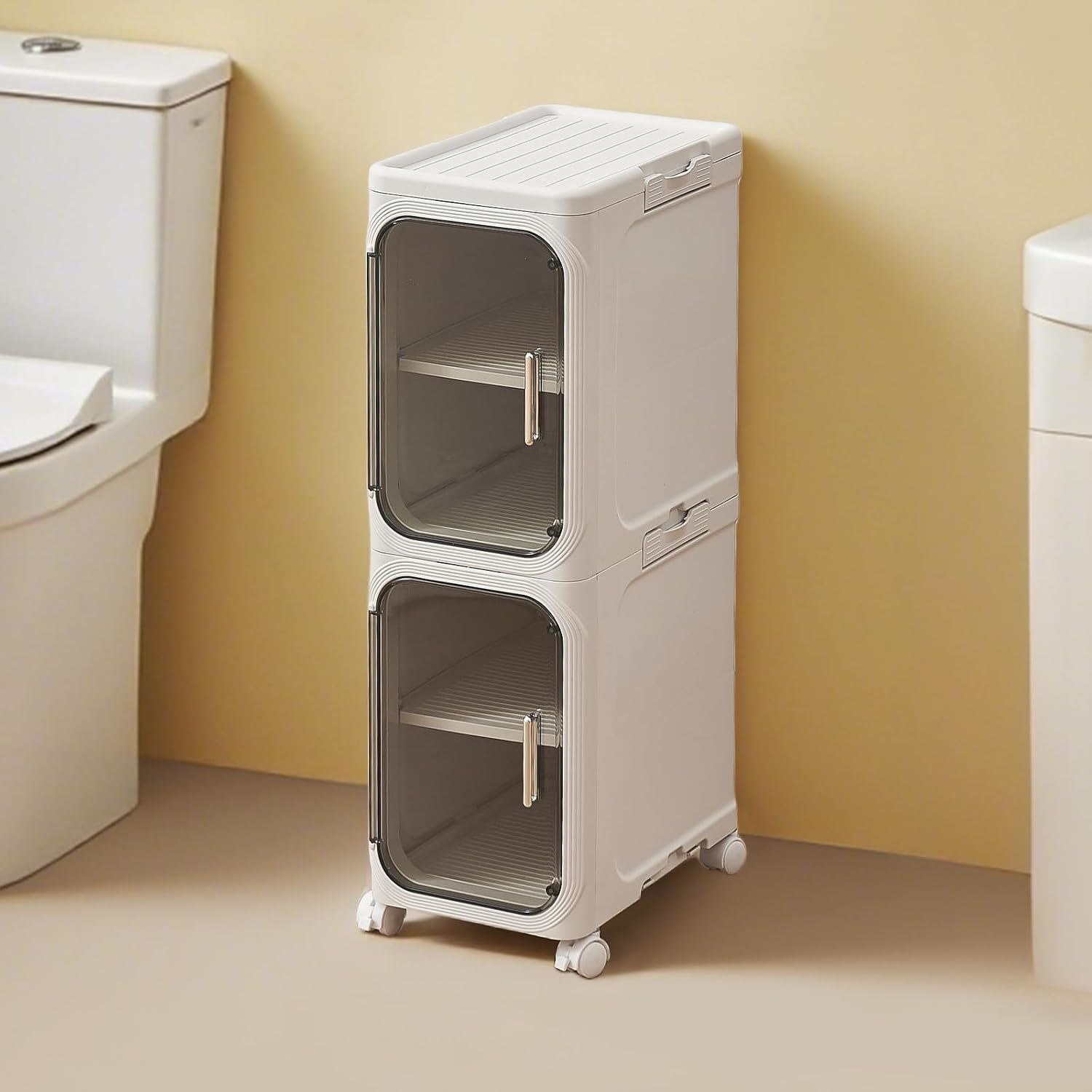 Mroace Multifunctional Foldable Dustproof Gap Storage Cabinet