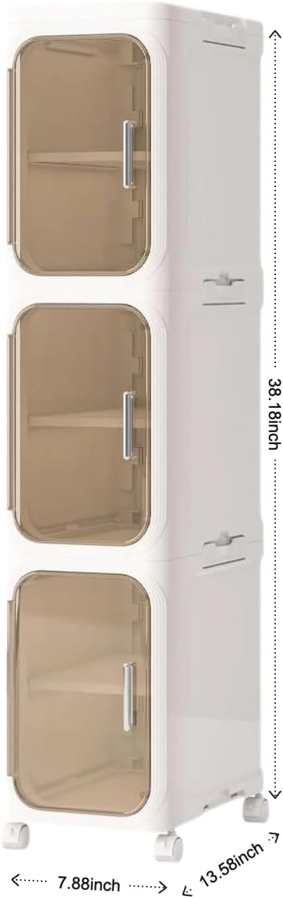 Mroace Multifunctional Foldable Dustproof Gap Storage Cabinet