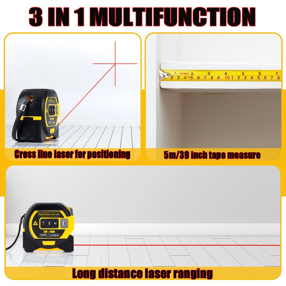 Mroace Multifunctional Laser Measuring Ruler