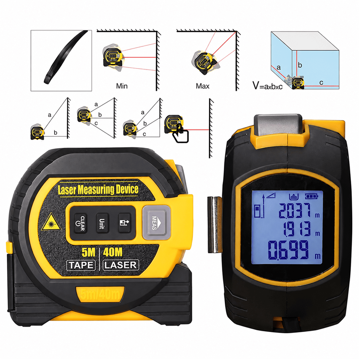 Mroace Multifunctional Laser Measuring Ruler