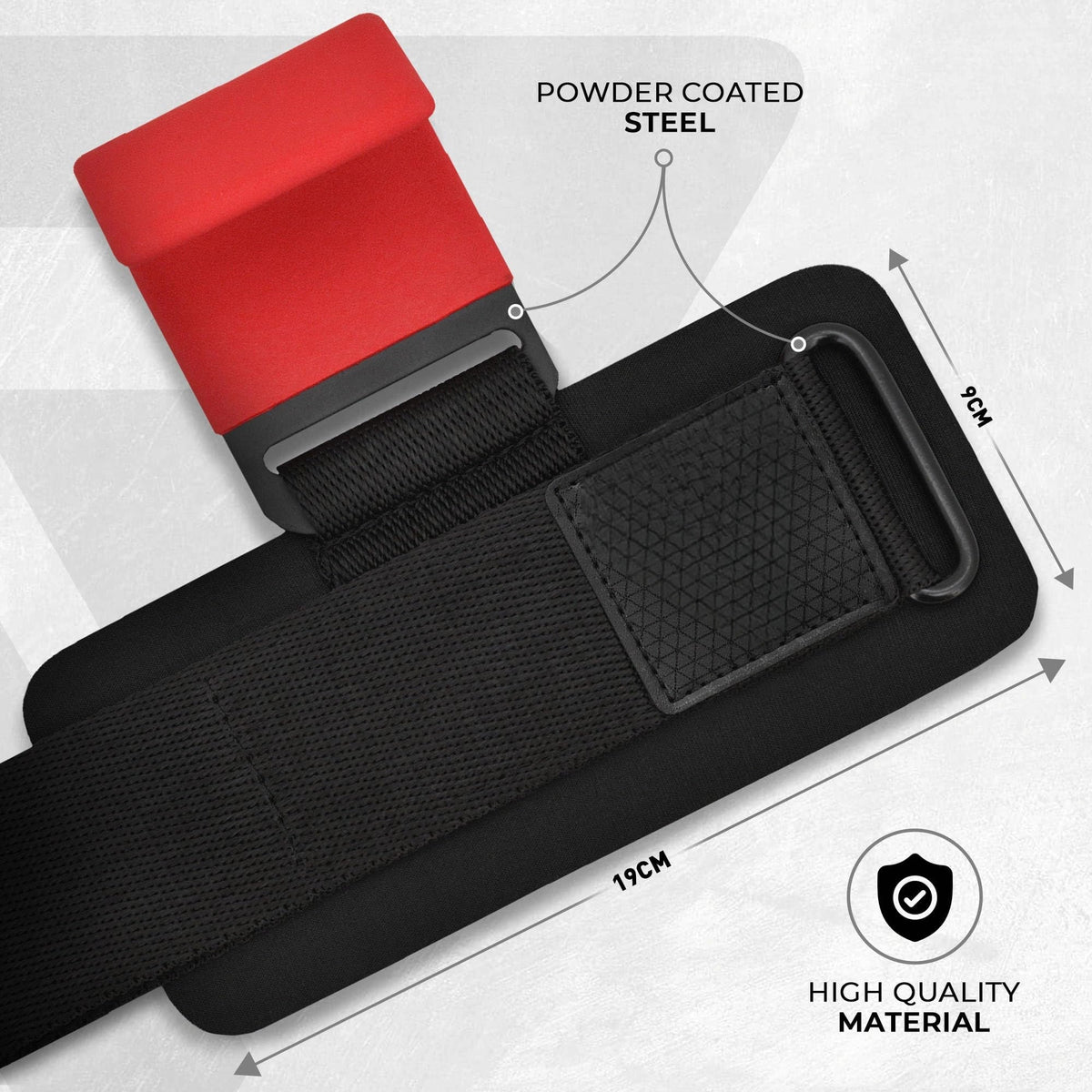 Mroace Neoprene Wrist-Support Weight Lifting Hooks