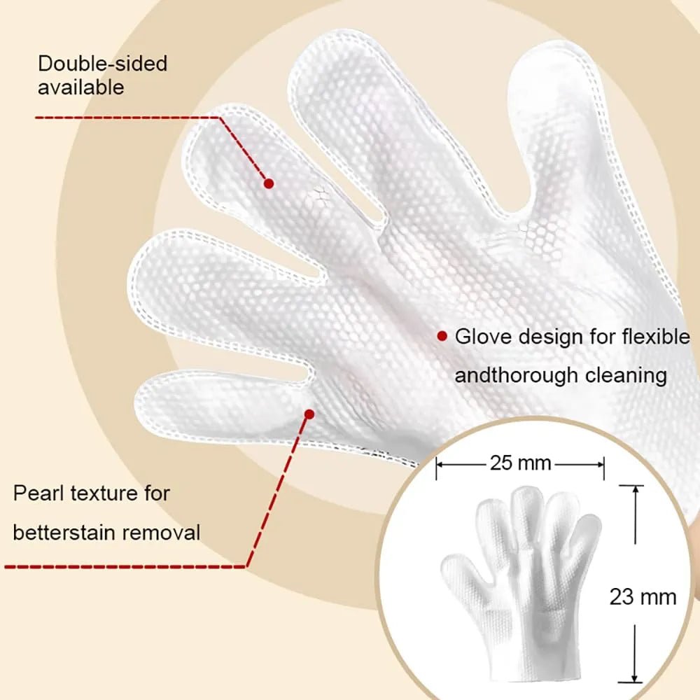 Mroace No Rinse Pet Grooming Glove Wipes