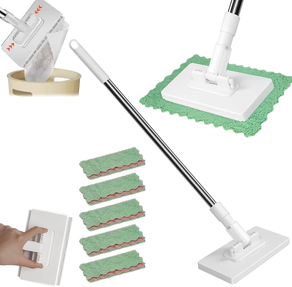 Mroace No Wash Clip Mops  kit
