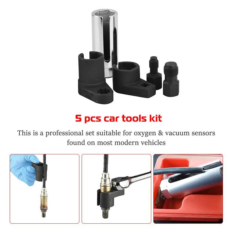 Mroace Offset Oxygen Sensor Socket and Thread Chaser Set
