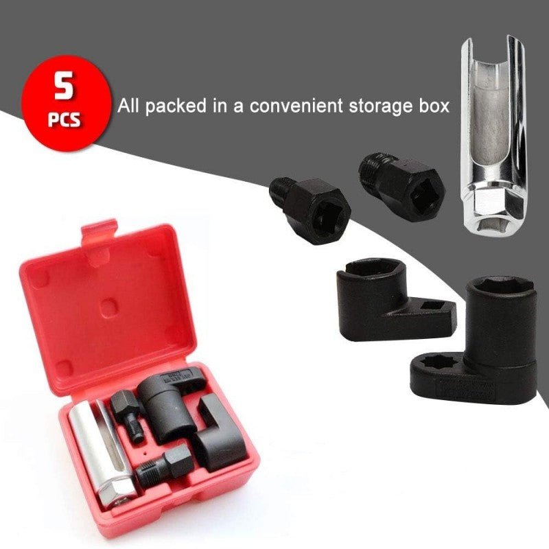 Mroace Offset Oxygen Sensor Socket and Thread Chaser Set