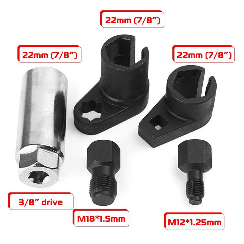 Mroace Offset Oxygen Sensor Socket and Thread Chaser Set