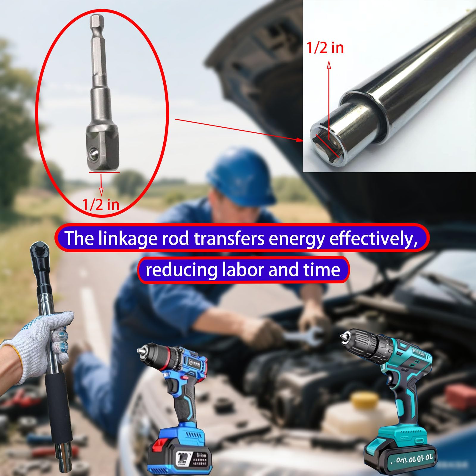 Mroace Offset Wrench Extender