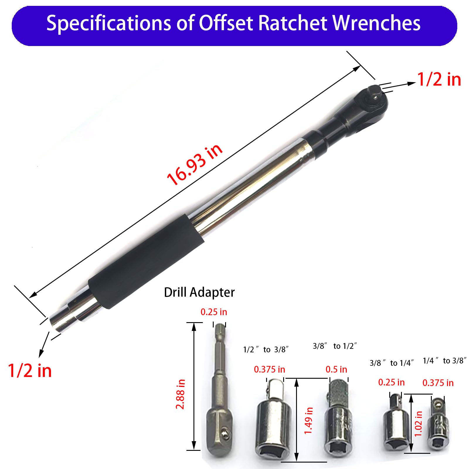 Mroace Offset Wrench Extender